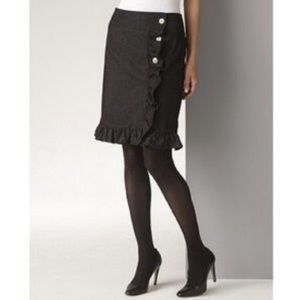 Leifsdottir denim ruffle skirt